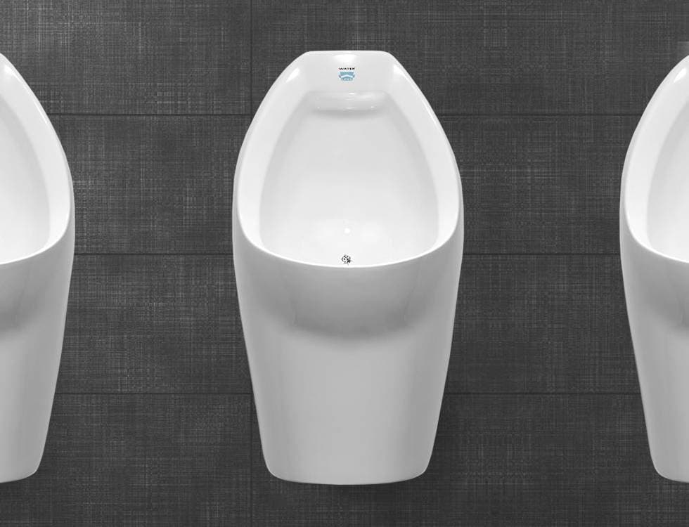 Falcon Waterfree urinal supplied by The Good Earth